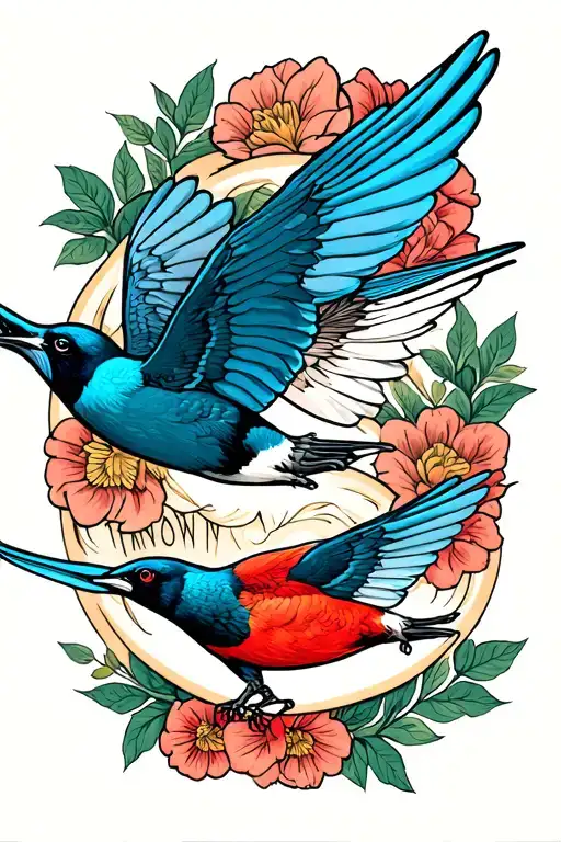 swallows tattoo on fore arm sleeve tattoo design idea