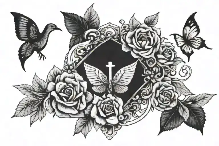Bible verse tattoo design idea