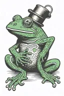 frog welding tattoo design idea