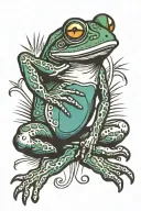 frog welding tattoo design idea