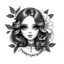 Doll tattoo design idea