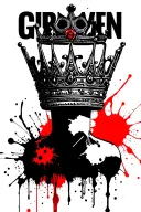 Crown black African tattoo design idea