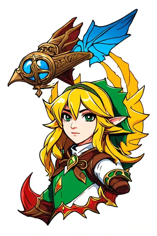 zelda ocarina of time tattoo design idea