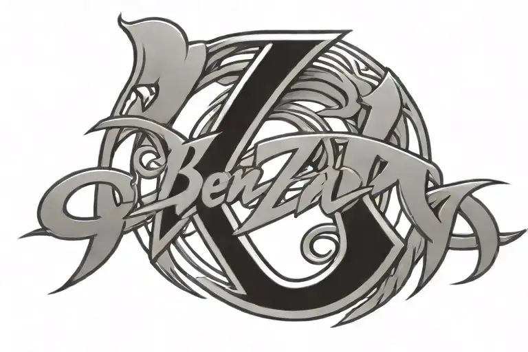 Ben Z Band logo tattoo design idea