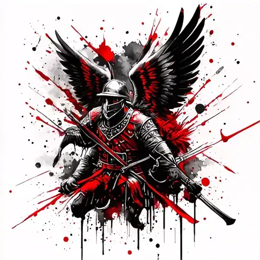 Winged Hussar tattoo design idea