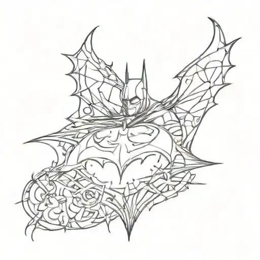 Batman logo tattoo design idea