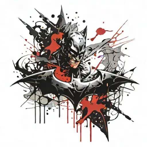 Batman logo tattoo design idea