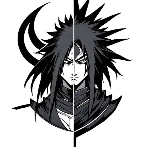 madara perfect susano half of itachi's Susan tattoo design idea