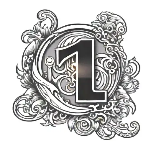Number 13 tattoo design idea