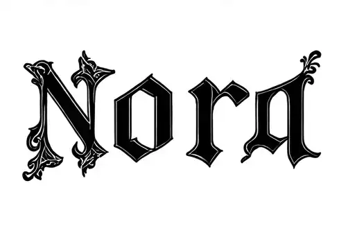 "Nora" tattoo design idea