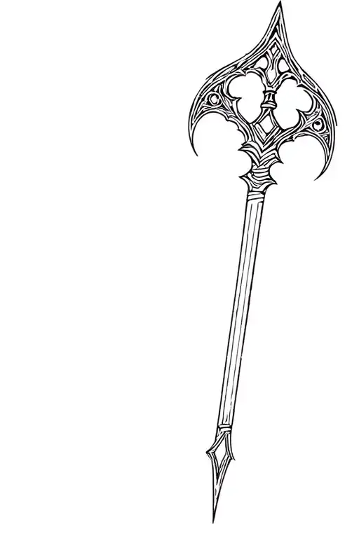 Oathkeeper keyblade tattoo design idea
