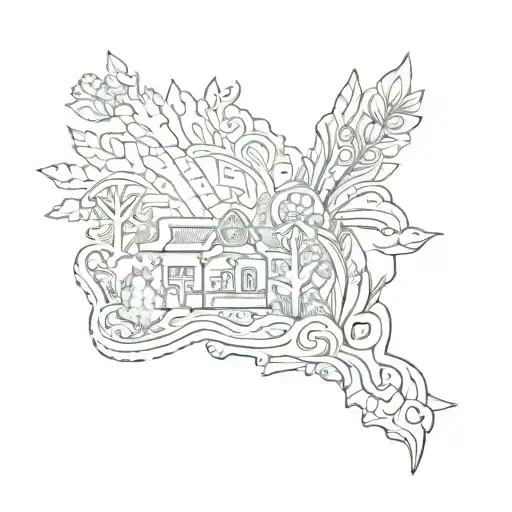 Peru Brittany tattoo design idea