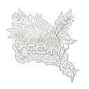 Peru Brittany tattoo design idea