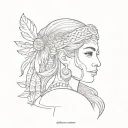 Peru Brittany tattoo design idea