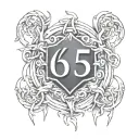 310 area code intertwined with 615 tattoo design idea