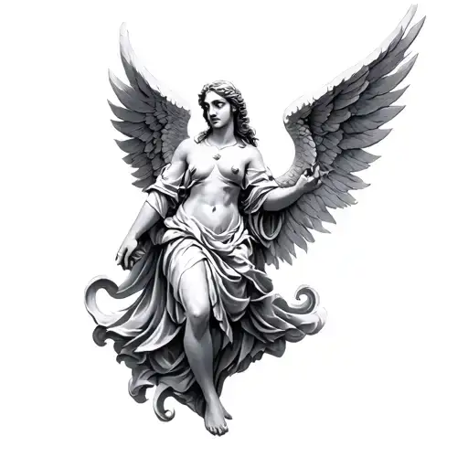 Angel Raphael tattoo design idea