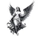 Angel Raphael tattoo design idea