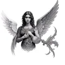 Angel Raphael tattoo design idea