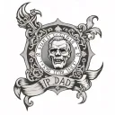 RIp Dad tattoo design idea