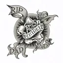 RIp Dad tattoo design idea