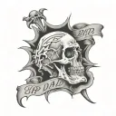 RIp Dad tattoo design idea