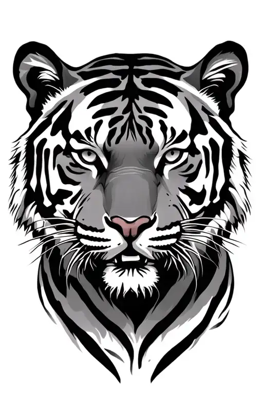 Tiger tattoo design idea