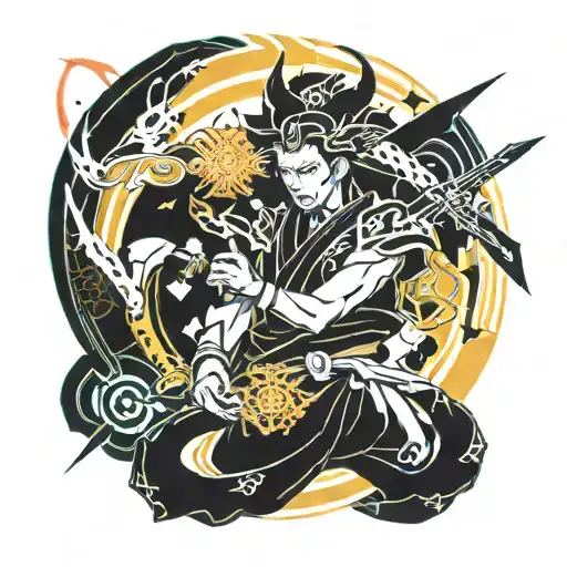 Musashi Miyamoto tattoo design idea