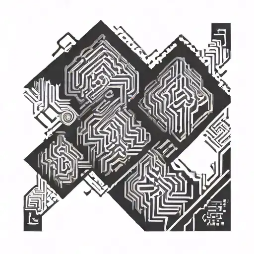 maze runner sprinting tattoo design idea