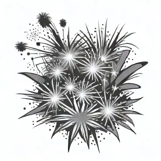 Fireworks tattoo design idea