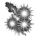 Fireworks tattoo design idea
