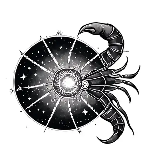 hand tattoo in mahendi style with astrological constellations Sagittarius Capricorn scorpio, aries, leo tattoo design idea