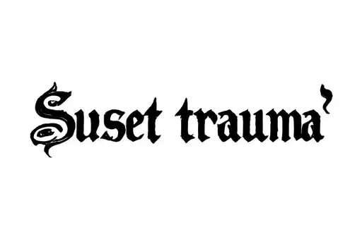 "Sunset trauma " tattoo design idea