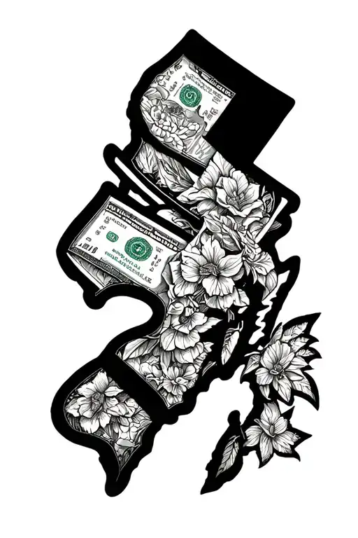 new jersey paying tribute tattoo design idea