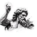 zeus touch idea tattoo design idea