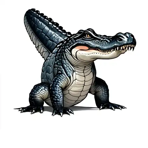 Alligator tattoo design idea