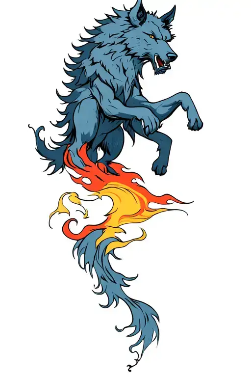 fenrir strength perseverance disciplined tattoo design idea