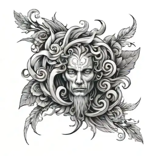 can u create a 9768 tattoo for male tricep and make them illustrated and not direct make it simple  tattoo design idea