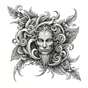 can u create a 9768 tattoo for male tricep and make them illustrated and not direct make it simple  tattoo design idea