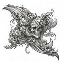 can u create a 9768 tattoo for male tricep and make them illustrated and not direct make it simple  tattoo design idea