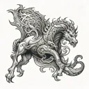 can u create a 9768 tattoo for male tricep and make them illustrated and not direct make it simple  tattoo design idea