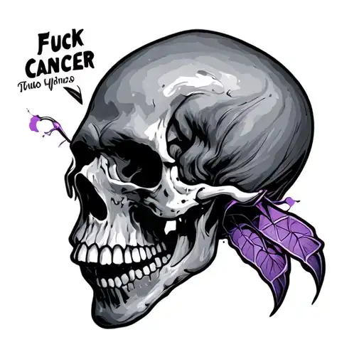 Fuck Cancer tattoo design idea