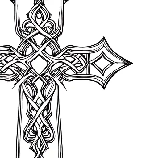 gaelic cross tattoo tattoo design idea