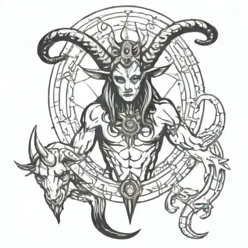 baphomet tattoo design idea