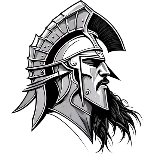 Spartan Warrior tattoo design idea