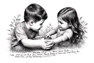 little brother getting a in loving memory of an older sister named miranda ruth roe born march 24 1980 died 2 13 2010  tattoo design idea
