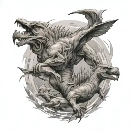 fighters tattoo design idea