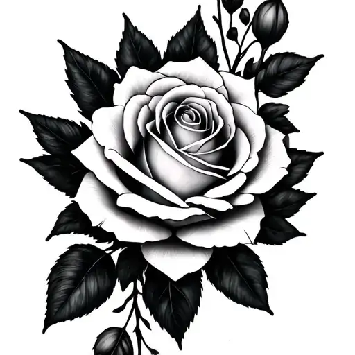 Isla, June 19, rose, honeysuckle, beach tattoo design idea