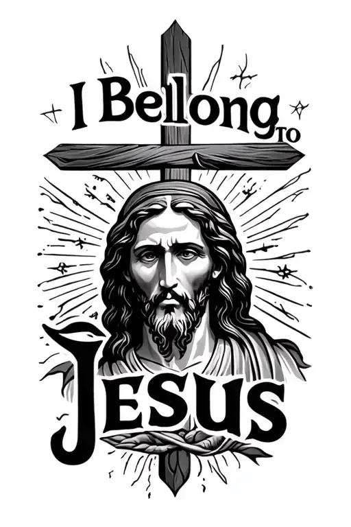 i belong to jesus tattoo design idea