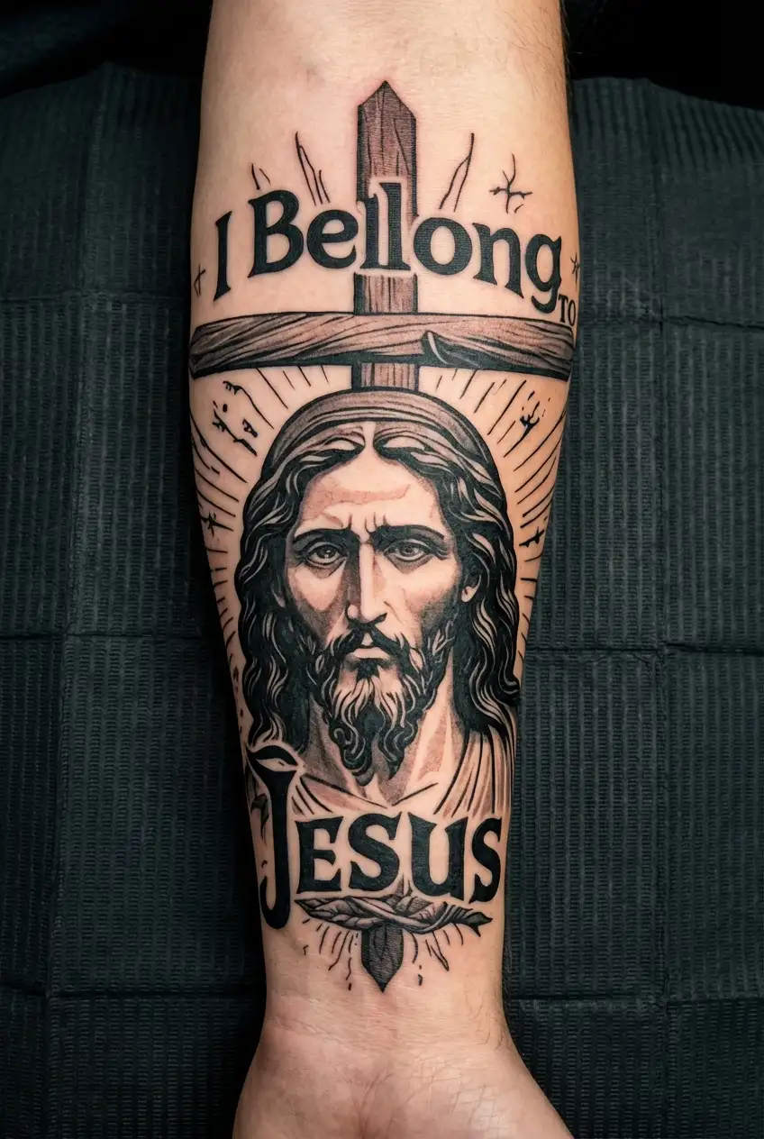 i belong to jesus tattoo design idea
