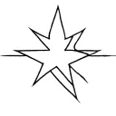 fall down 7 get up 8 point star tattoo design idea